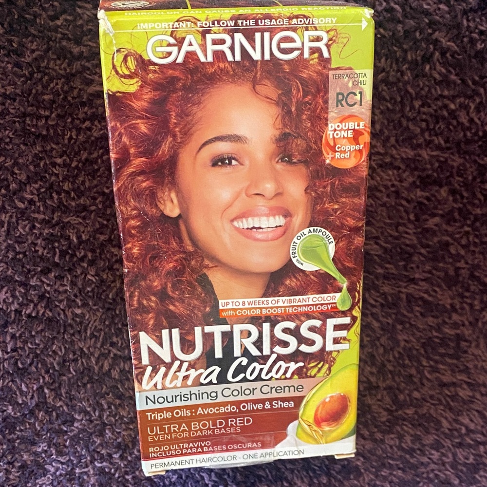 NIB GARNIER Box Hair Dye Médium Intense Copper Red Sealed